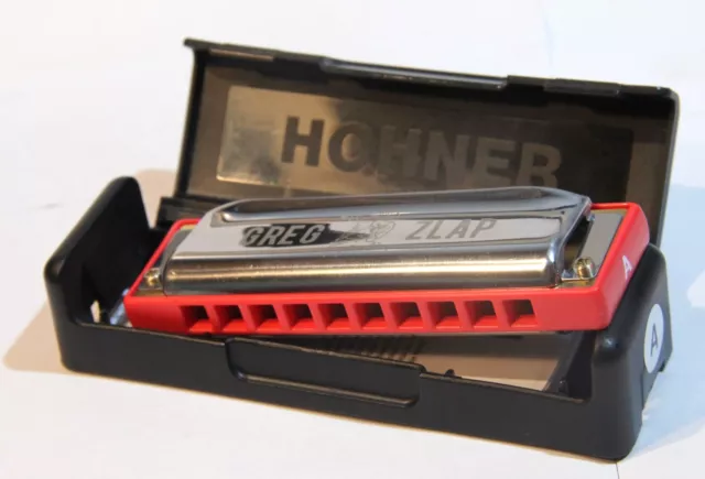 HOHNER Greg Zlap Signature Richter-Mundharmonika Blues Harp  in A NEU!