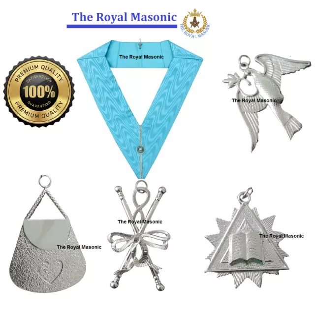 Master mason Collar + Jewel | Jewel | Masonic regalia | Unique Quality| New