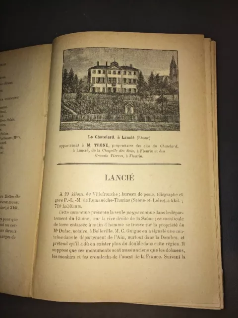 OENOLOGIE : Vins du Beaujolais, du Mâconnais et du Chalonnais. VERMOREL ,1893. 2