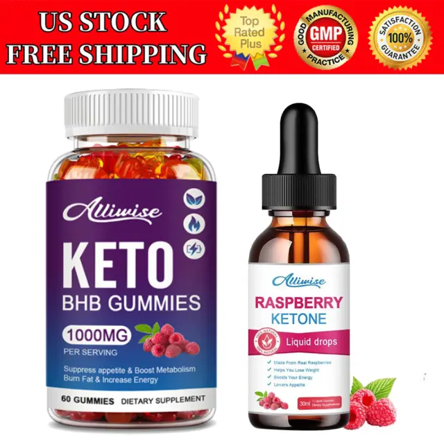 Alliwise Keto ACV Gummies 1000MG |Ketones Diet Drop For Weight Loss Fat Burner