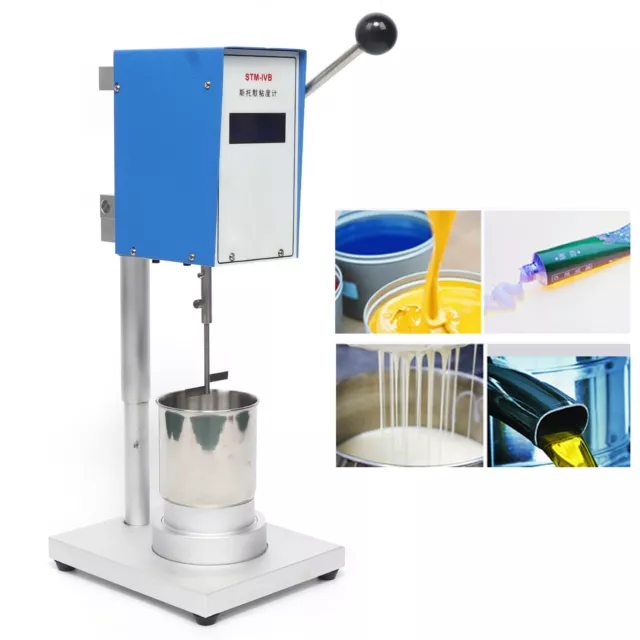 STM Digital Stormer Viscometer Paint Viscosity Tester Meter KU CP G Temp Display