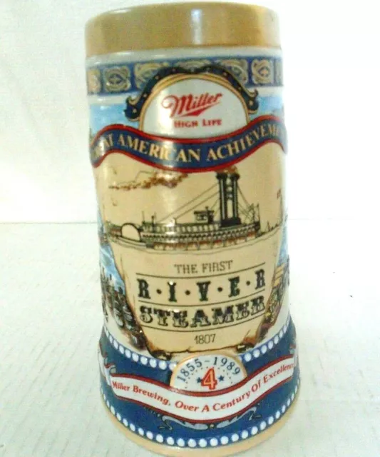 Miller High Life Beer Mug Stein Great American Achievements