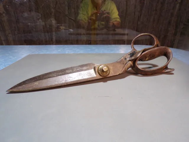 Antique 6 Clauss 4N Tailor's Scissors Fabric Shears Industrial Tool Monto  OH