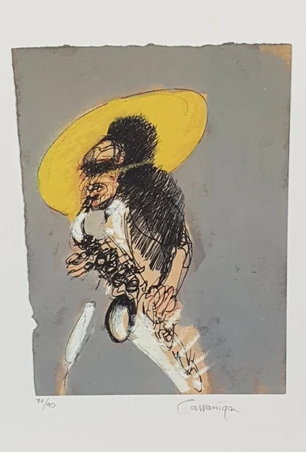 GIANCARLO CAZZANIGA OPERA storica 1966 Disegno 36x27 cm ...