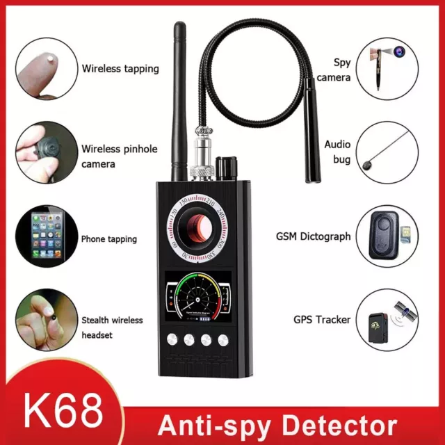 NEW K68 Anti Spy Scanner Detector RF Camera GSM Audio Bug Finder Signal Tracker