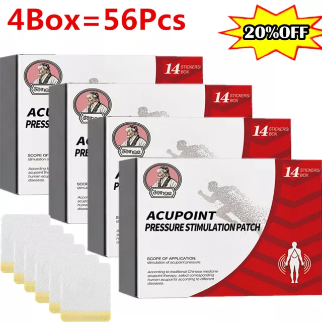 56 PIEZAS Parche de estimulación de presión de punto de acupuntura Huatangxiao CALIENTE