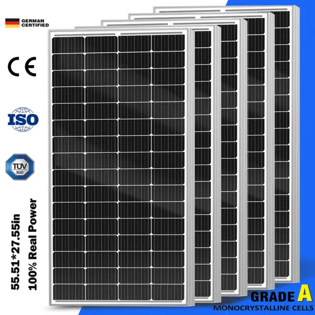 200W 400W 600W 800W 1000W Watt Monocrystalline Solar Panel Kit 12V for RV Home