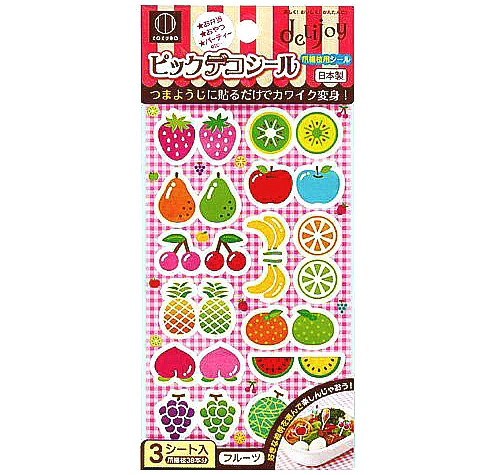DELIJOY Pick Deco Seal Fruit Toothpick Ornament Accessories