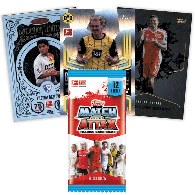 Complete Set Of Topps Match Attax Bundesliga 2024/25 Infinity Cards - All 18 Cards Included