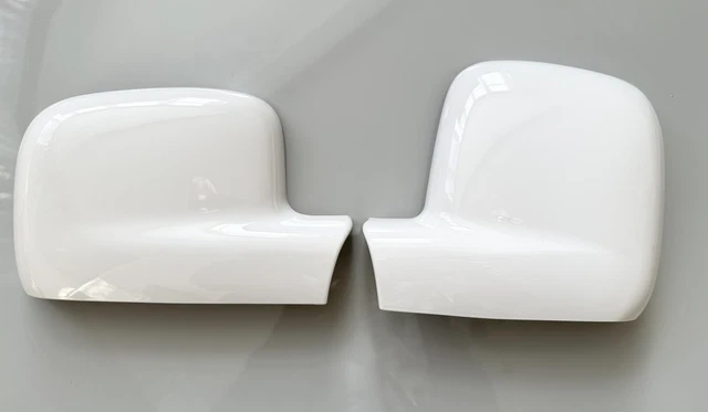 Gloss White Wing Mirror Covers Fits Vw Caddy 2003-2020 Mk3 Mk4 Maxi Rhd