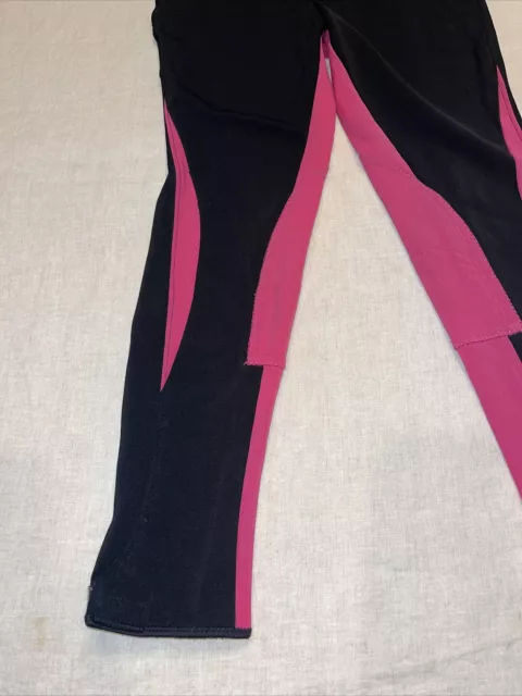 Harry’s Horse Riding Breeches Pants Two Tone Black Pink Size Small 3