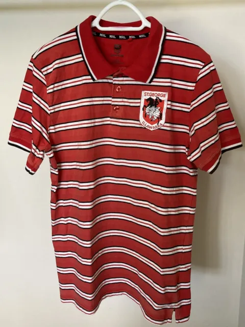 NRL Supporter St. George Illawarra Cotton Short Sleeve Polo Jersey Men’s Size L