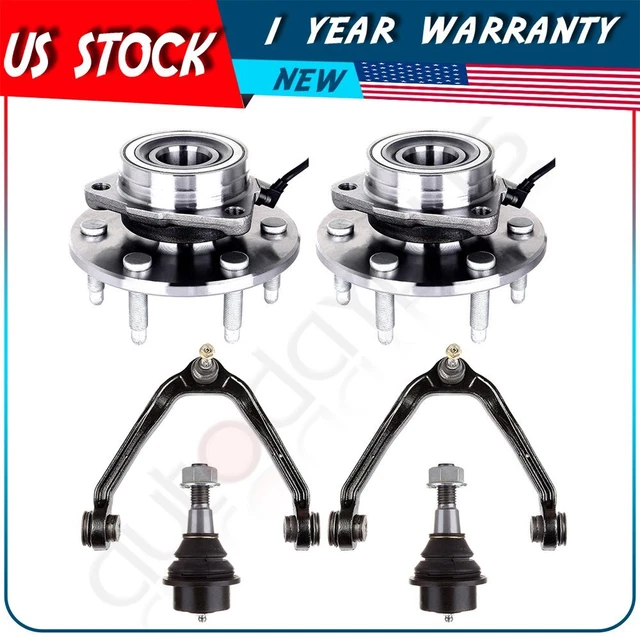 Fits 2001-2006 GMC Yukon Control Arm And Ball Joint Ball Joint Wheel Hub Bearing