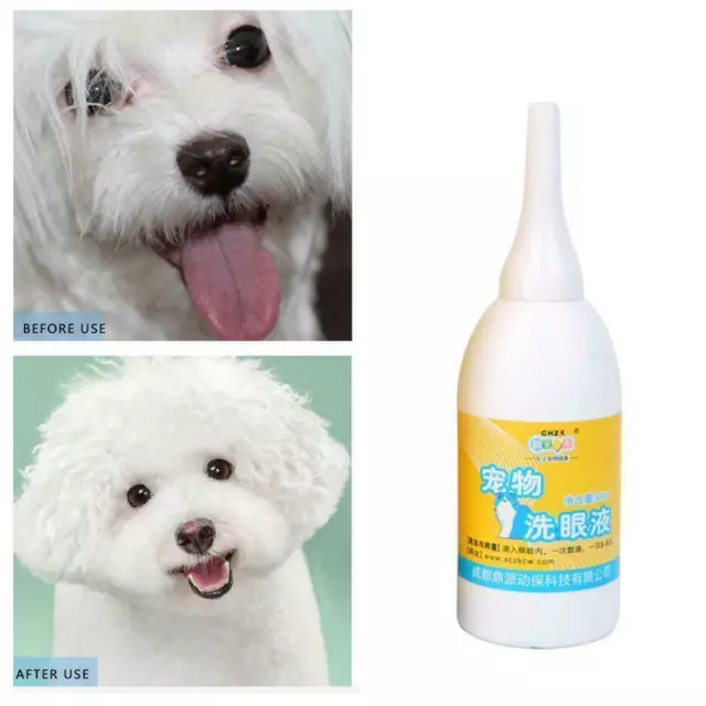 Pet Dog Cat Eye Drops Anti-Inflammatory Tear Stain Improve Conjunctivitis E9M4 3
