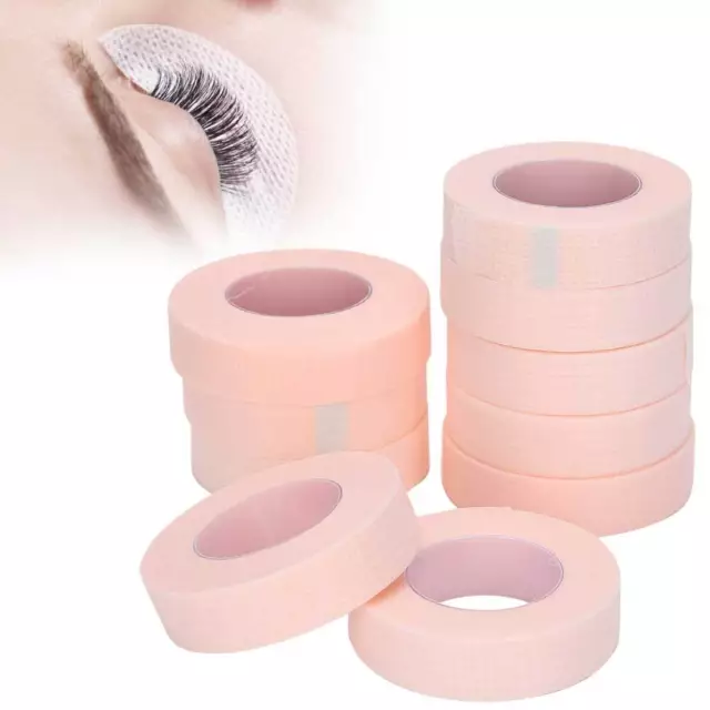 (10x Pink) Greffé Cils Ruban D'isolation Confortable Sensible Résistant