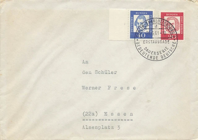 BRD - Dauerserie Bedeutende Deutsche mit Ersttagstempel