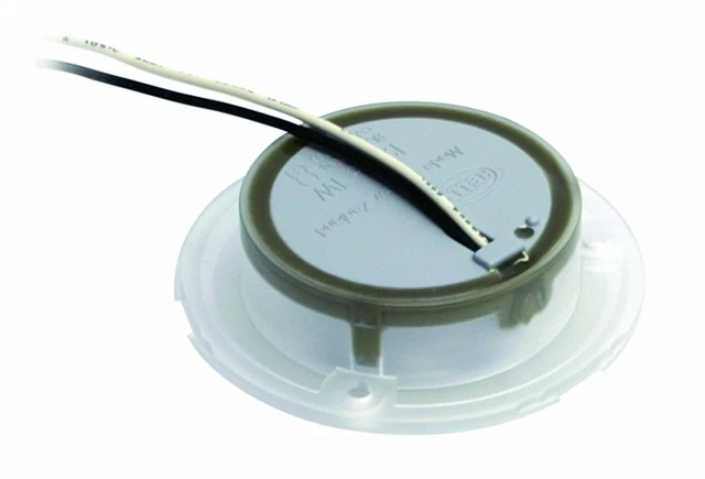 HELLA 980502221 '0502 Series' Slim Line Blue 12V DC Round Soft LED with Polis...