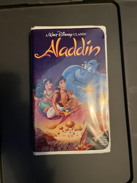 VINTAGE ALADDIN WALT Disney Classic VHS Clamshell Complete with Inserts