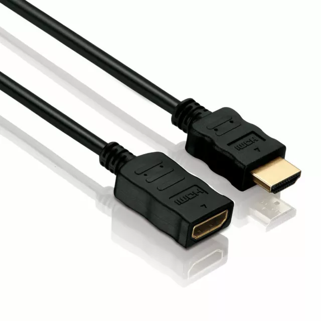 HDMI Verlängerungskabel Verlängerung Kabel Stecker Buchse 4K ULTRA alle Längen