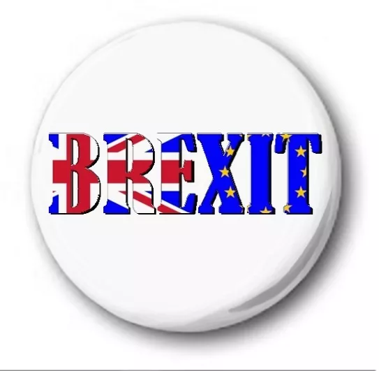 BREXIT - 25mm 1" Button Badge - Novelty Cute EU Referendum Vote Leave Europe