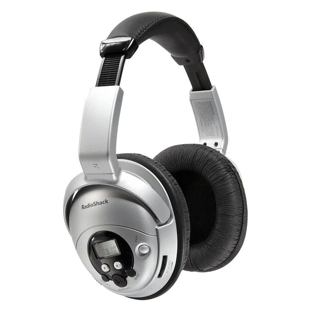 RadioShack Digital AM/FM Stereo Headset – FM Headphones with 20 Channel Prese...
