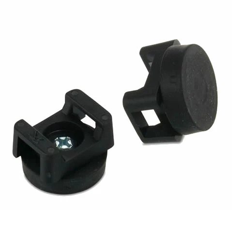 1X Strong Rubber Coated Cable Mount Pot Magnet 22mm | Anti Scratch Saddle Magnet