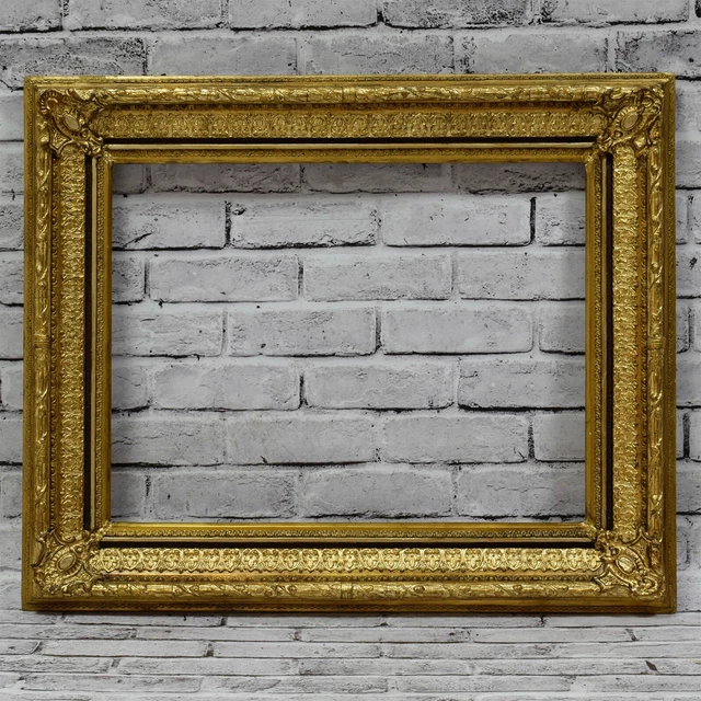 Ca. 1880-1900 Old wooden painting frame dimensions: 22.8 x 17.5 in