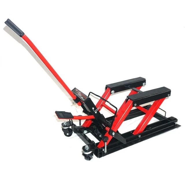 Pro Motorcycle ATV Jack Lift Stand Quad Dirt Street Bike Hoist 1500Lbs