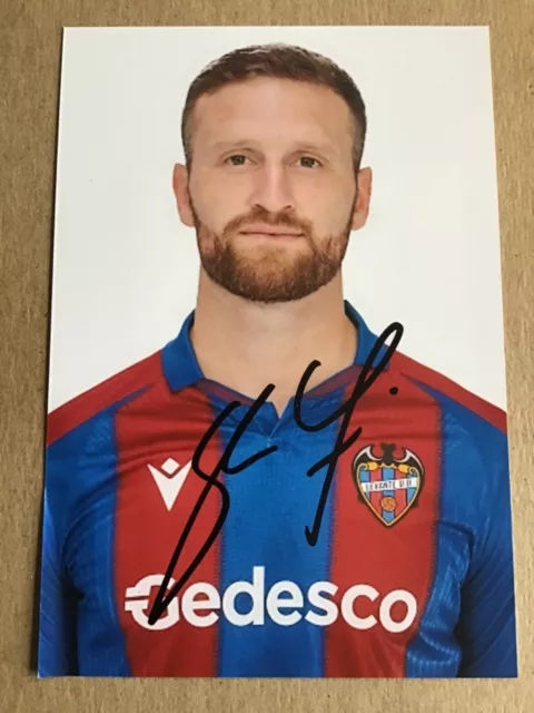 Shkodran Mustafi, Germany 🇩🇪 UD Levante Photo hand signed