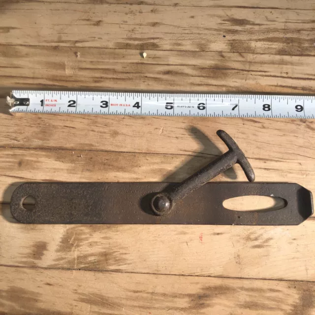 Vintage Forged Gate Door Shed Barn Primitive Latch Lock Rustic Farm Decor 9”
