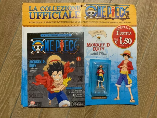 "Monkey. D. Rufy" One Piece Collection Hachette N°1 Cappello Di Paglia + Fascico