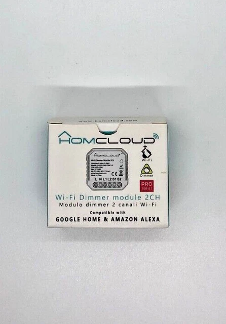 Modulo Dimmer Intelligente Wi-Fi 2 canali da incasso