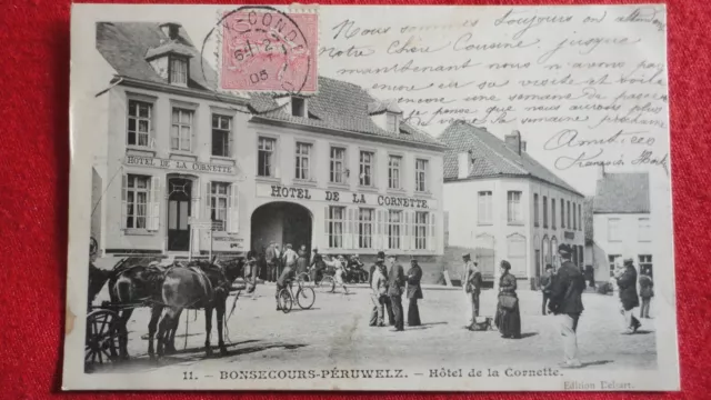 CPA BELGIQUE - BONSECOURS-PERUWELZ - Hôtel de la Cornette 1905