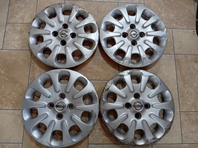 x4 Nissan Micra 14" Wheel Trims Hub Caps Set Genuine