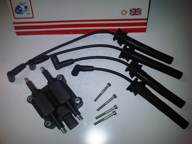 Fits Bmw Mini R50,R52,R53 1.6 2001-2007 New Ignition Coil Pack & Ht Plug Leads