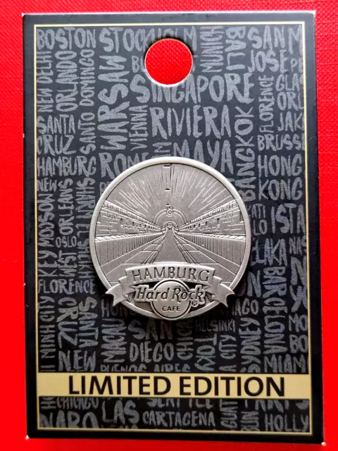 HRC Hard Rock Cafe Hamburg 3D Elbtunnel Pin Button 2018 LE300 new OVP