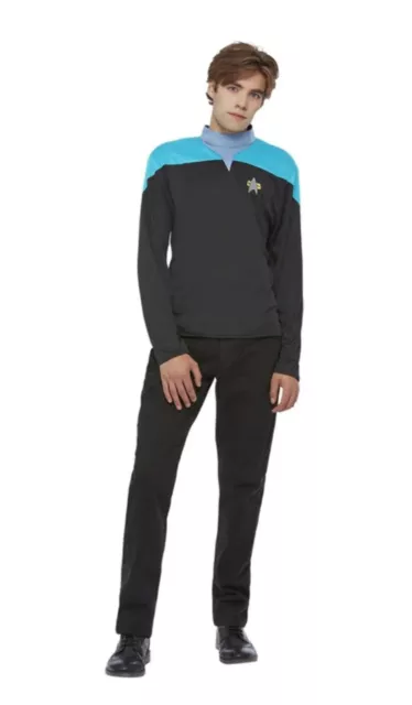 Mens Star Trek Voyager Science Uniform Cosplay Fictional Character Fancy Dress