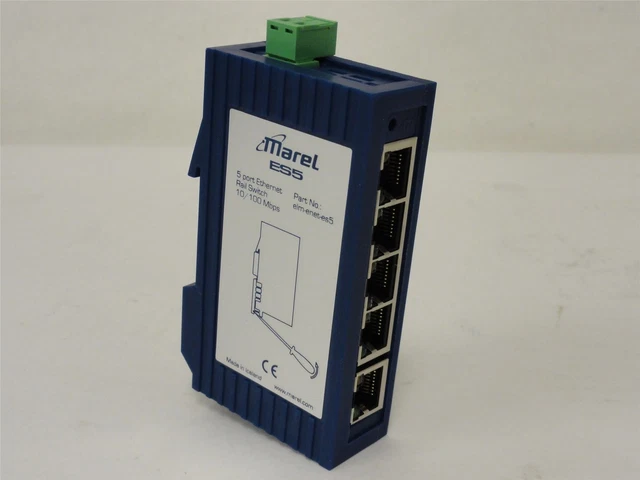 231173 New-No Box; Marel elm-enet-es5 Ethernet Rail Switch 5-Port; 10/100Mbps