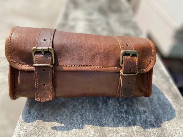 SAC TROUSSE A outil sacoche de fourche Cuir Rectangulaire ( moto custom