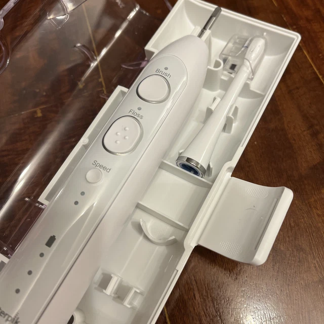 Hilo dental de agua Waterpik Sonic-Fusion 2.0 100 PSI - blanco/cromado con estuche de viaje