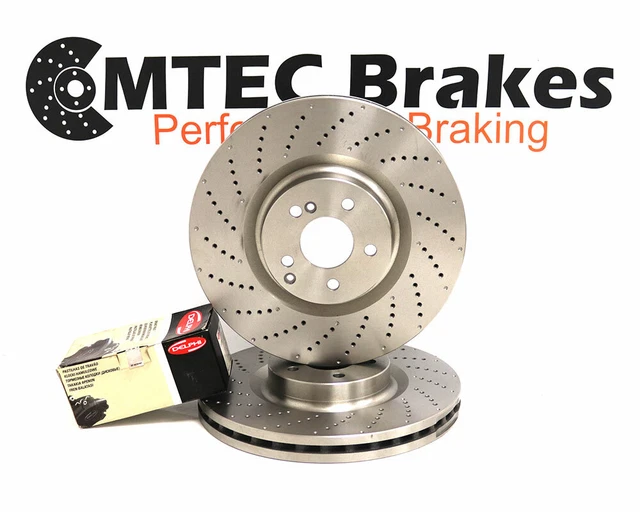 Kit Freins Plaquettes + Disques (Rotors) Pour Mercedes E63/CLS63/C63 AMG - TopEuro, Perforés & Rainurés