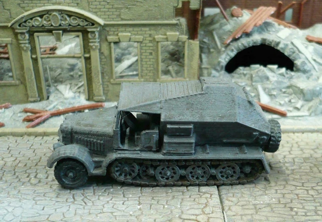 Maquette Résine WW2 Sd.Kfz 7/3 Feuillepanzer - Échelle 15mm (1:100), Neuf, Fabrication Canadienne