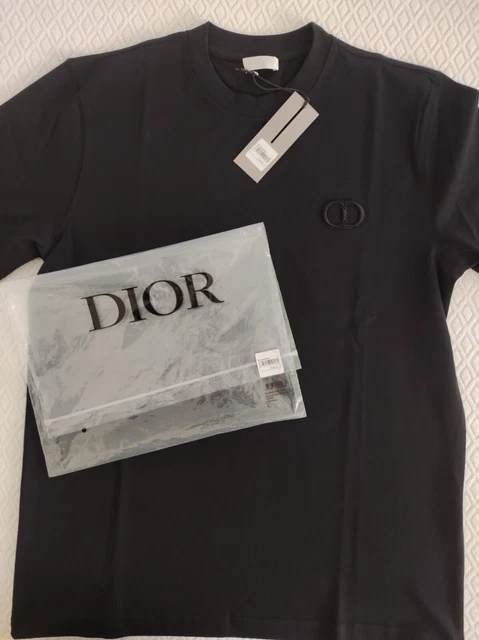 T SHIRT DIOR NERA Maglietta Uomo Donna L Cotone Man Woman Uomo Donna Nuova Large EUR 180 00 PicClick IT