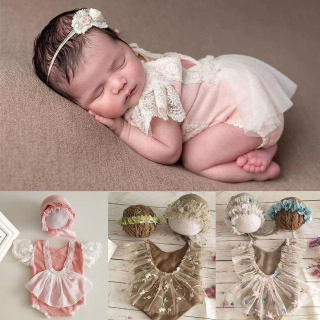 Newborn Baby Girl Boy Hat Jumpsuit Costume Photo Photography Prop Outfit