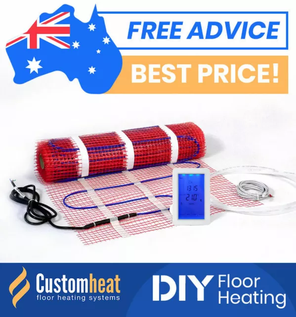 Floor Heating Kits DIY All Sizes - Electric Underfloor Under Tile Floorheating