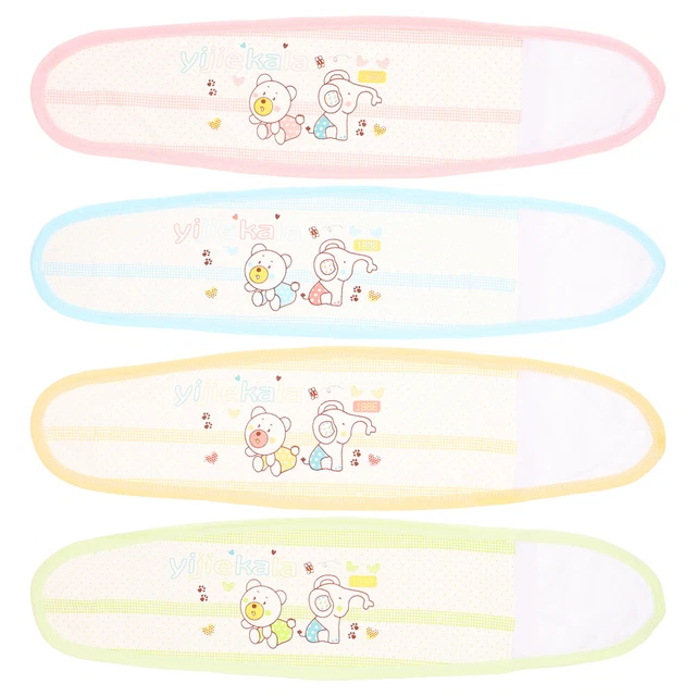 4 PCS NEWBORN Abdominal Binder Baby Belly Button Protector Band for