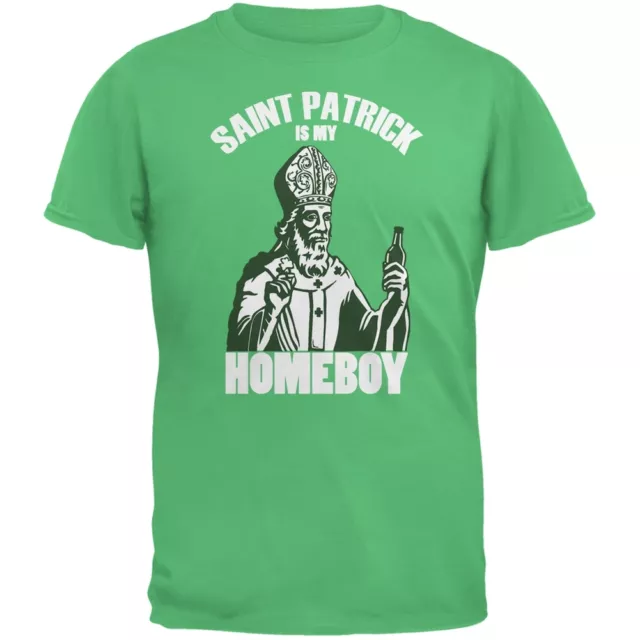 St. Patricks Day - St Patrick Is My Homeboy Irish Green Adult T-Shirt