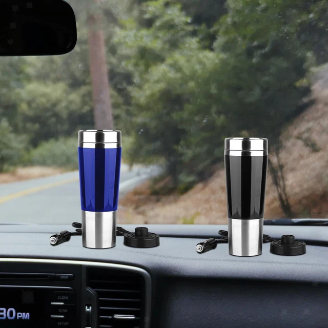 Portable 12V Car Kettle Boiler 450ml Insulated Cup for Tea Milk