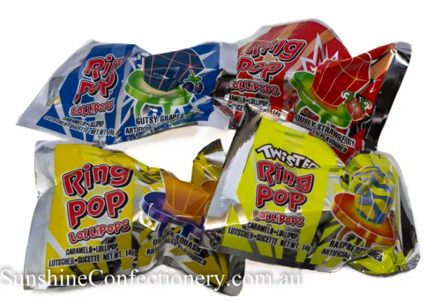 24 x Ring Pop Lollies - lollipops on a ring - Kids Party Candy Postage Included 3