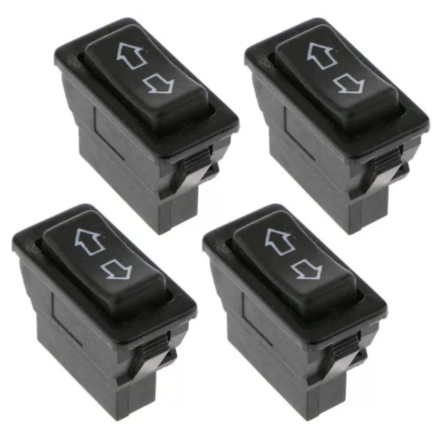 4Pcs 12V 5-Pin Car Power Door Lock/Power Window Rocker Switches Universal Assy